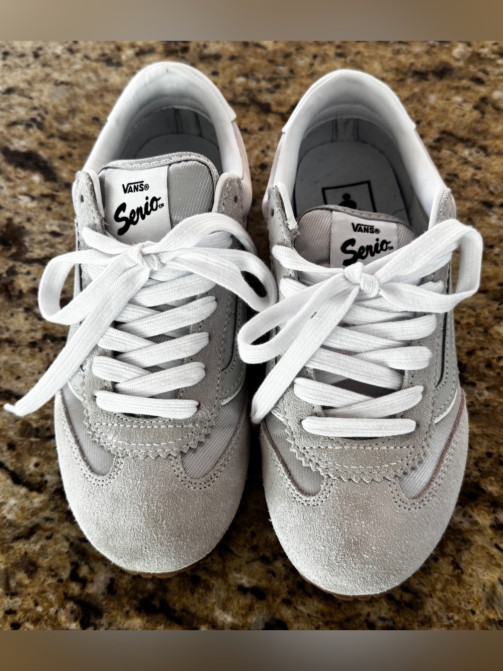Vans Super Lowpro Sneakers in Metallic Gray/Silver Size 6 - Picture 4 of 8